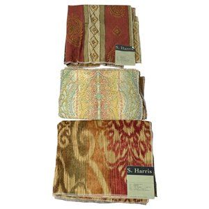 S. Harris Designer Fabric Samples Discontinued Patterns Cotton Blend Decor Use